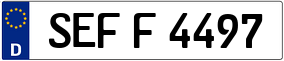 Trailer License Plate